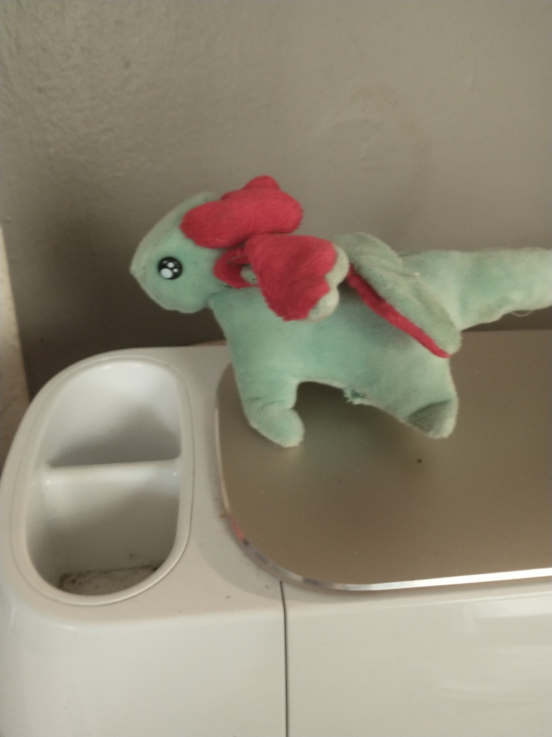 Tiny Green and Red Dragon Plushie product image (2)