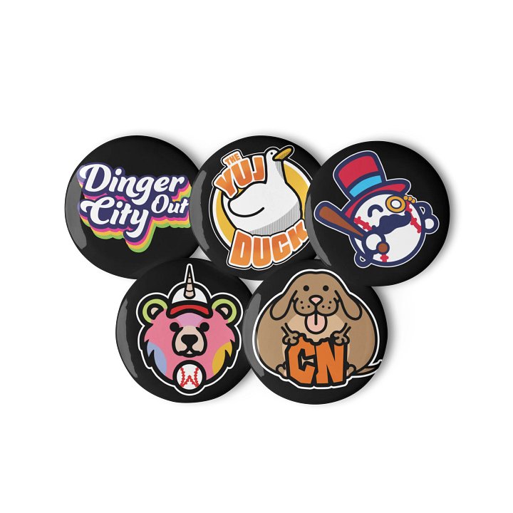 Set of 5 Logo Buttons 2 product image (3)