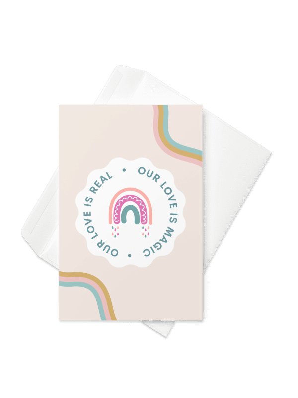 Our love is real. Our love is magic. Card product image (5)