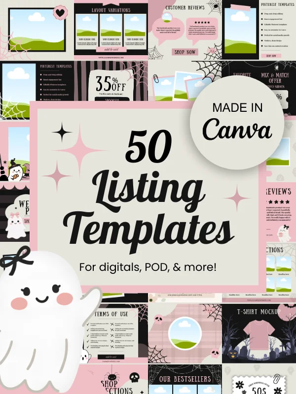 Coquette Halloween Ecommerce Listing Templates product image (1)