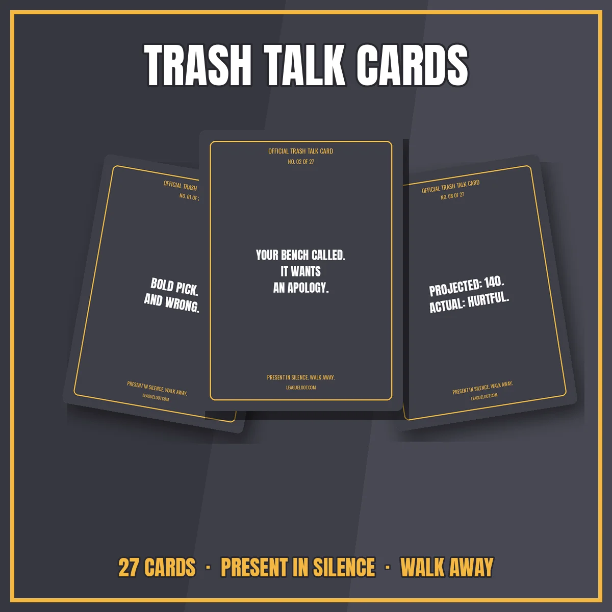 Fantasy Football Trash Talk Cards product image (1)