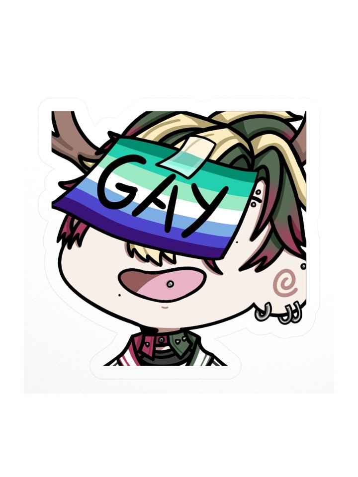 Leafy Monstera GAY Pride Sticker product image (1)