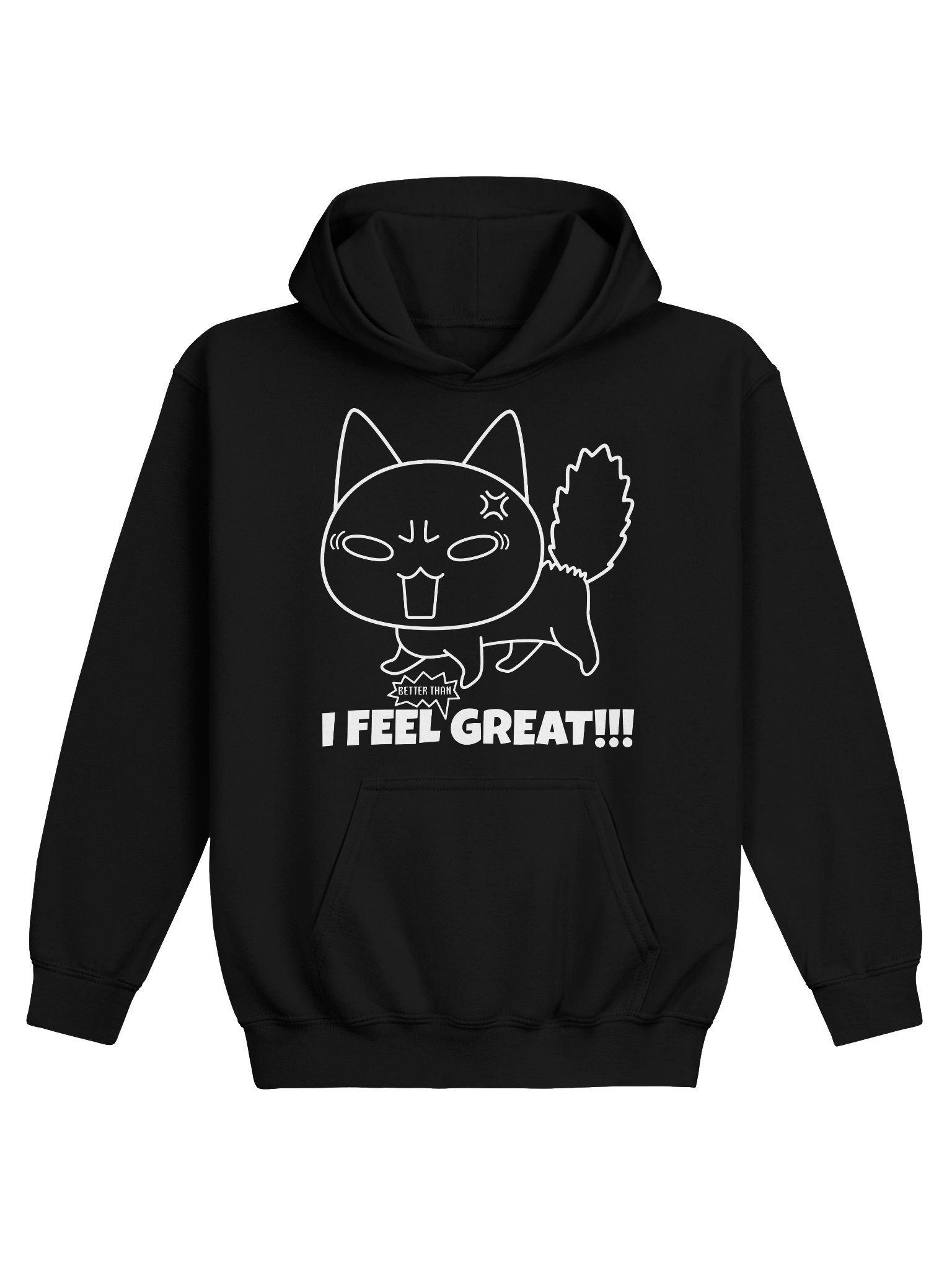 Ironic Emotional Expression - Unisex Youth Hoodie product image (1)