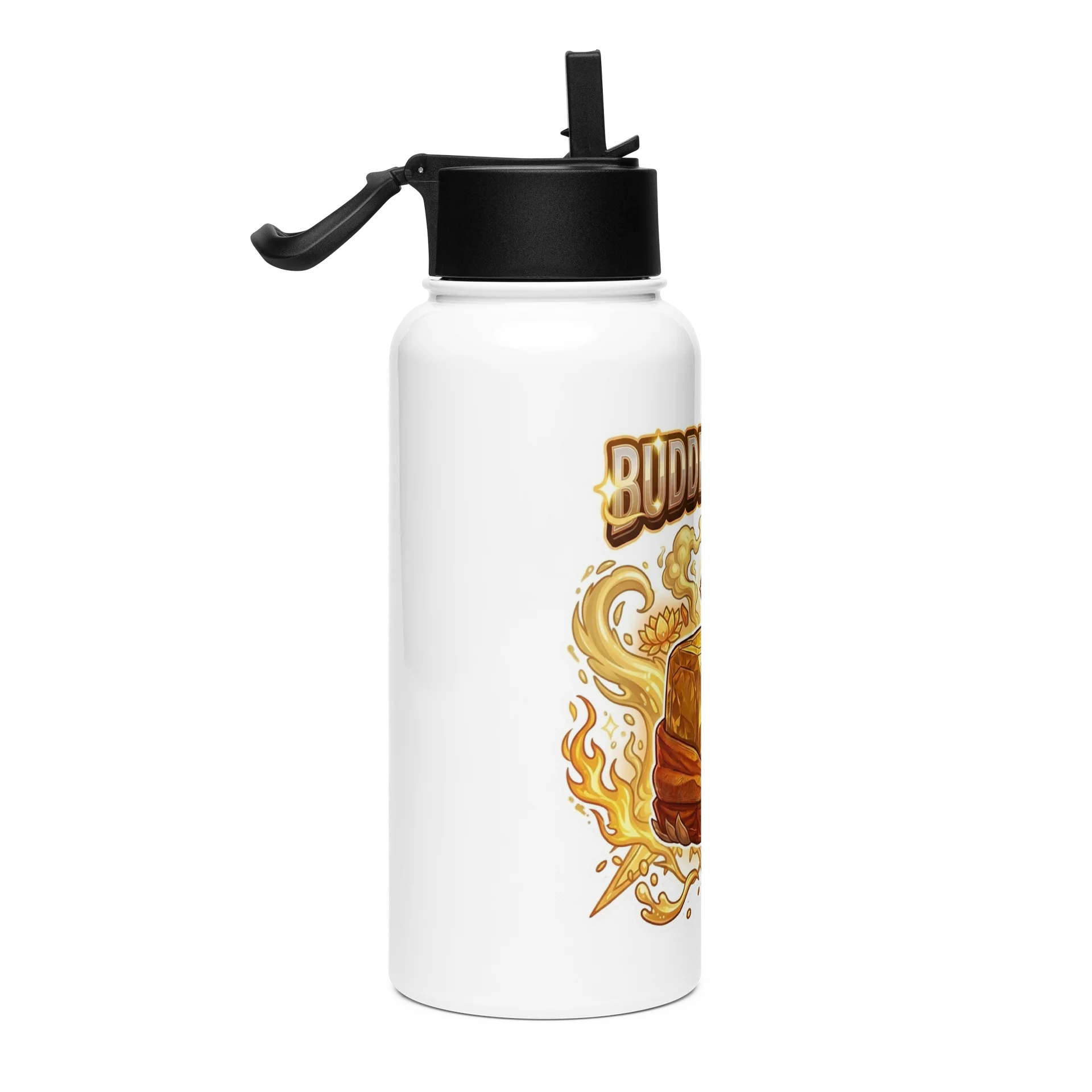 Buddha Fruit Blox Fruits Gamer Stainless Steel Water Bottle With Straw Gift For Kids product image (4)