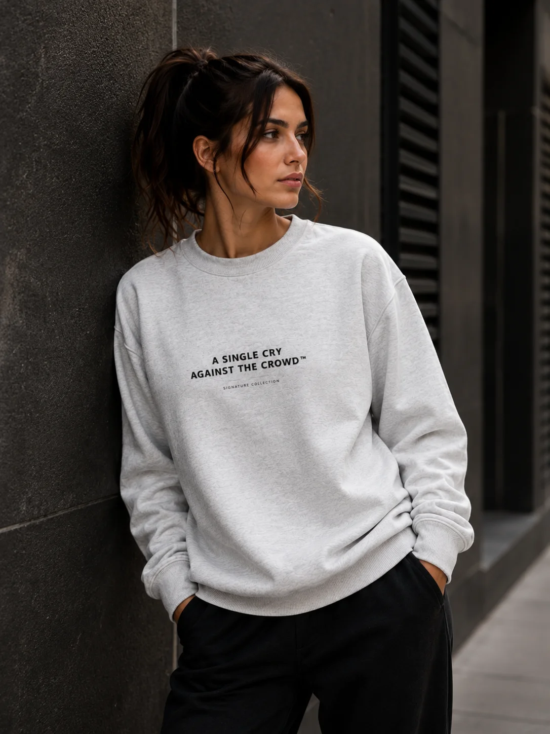 A Single Cry Against the Crowd™ — Essential Oversized Sweatshirt product image (8)