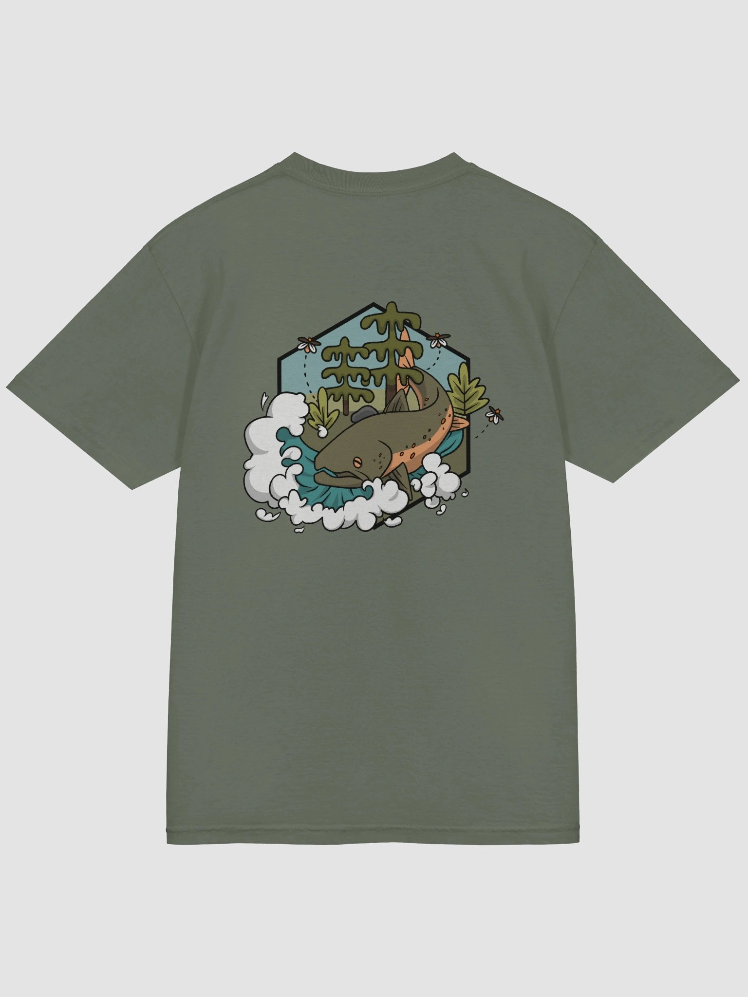 Bull Trout Woods Tee (Ivory Logo) product image (16)