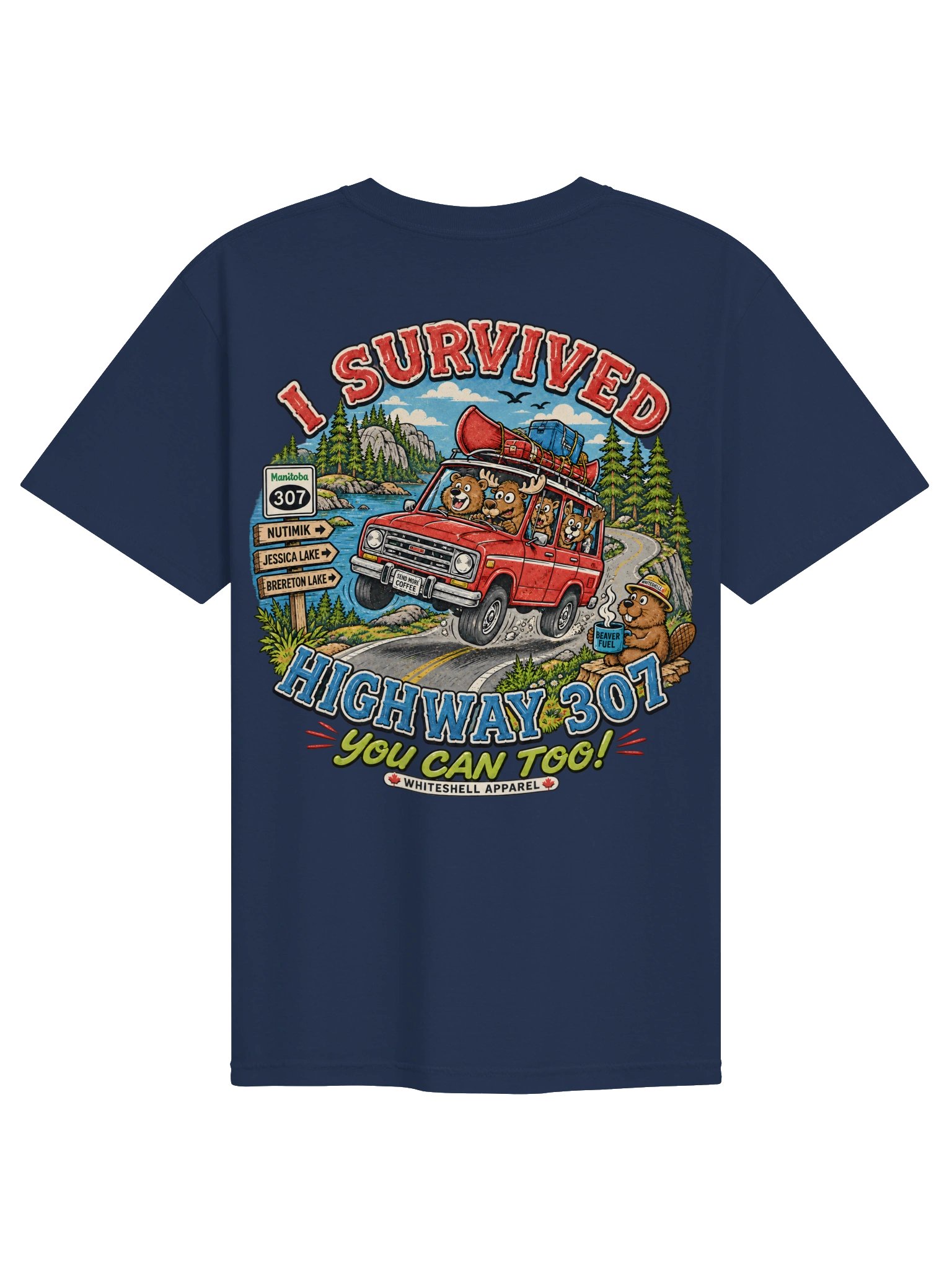 I Survived Highway 307 tee product image (1)