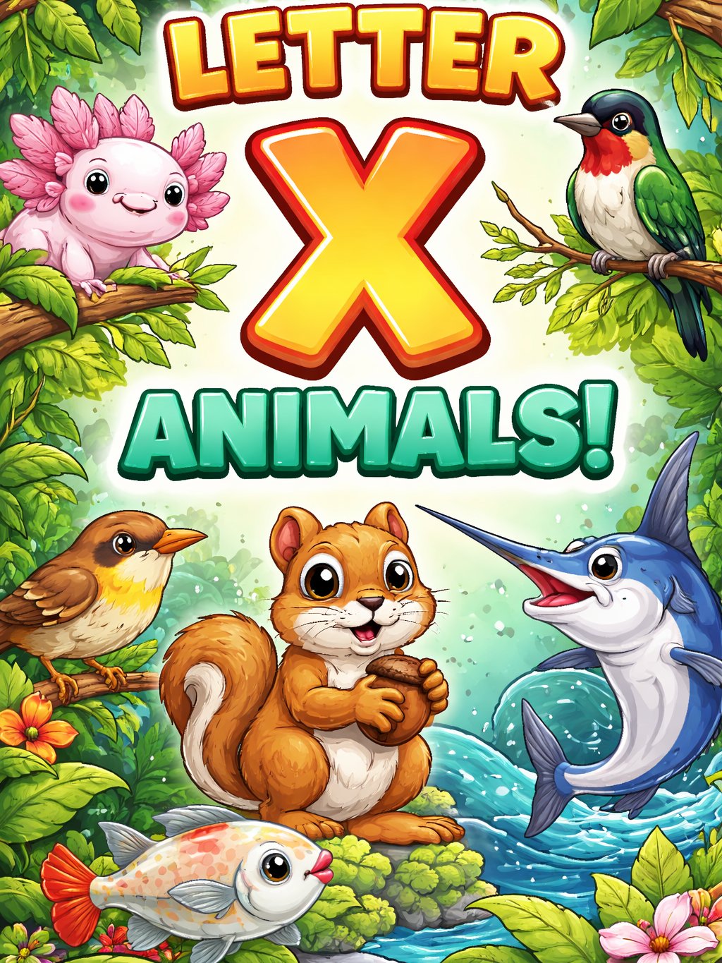 Letter X Animal Flash Cards – Fun & Engaging Alphabet Learning product image (2)