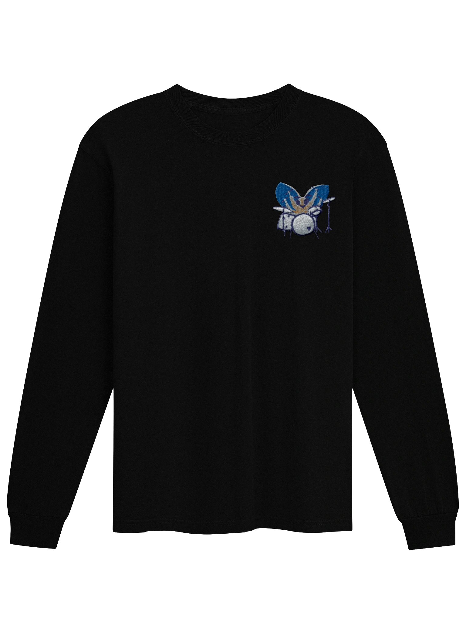 Bug Band Adult Unisex Embroidered LS Tee Left Chest GoldBug product image (1)