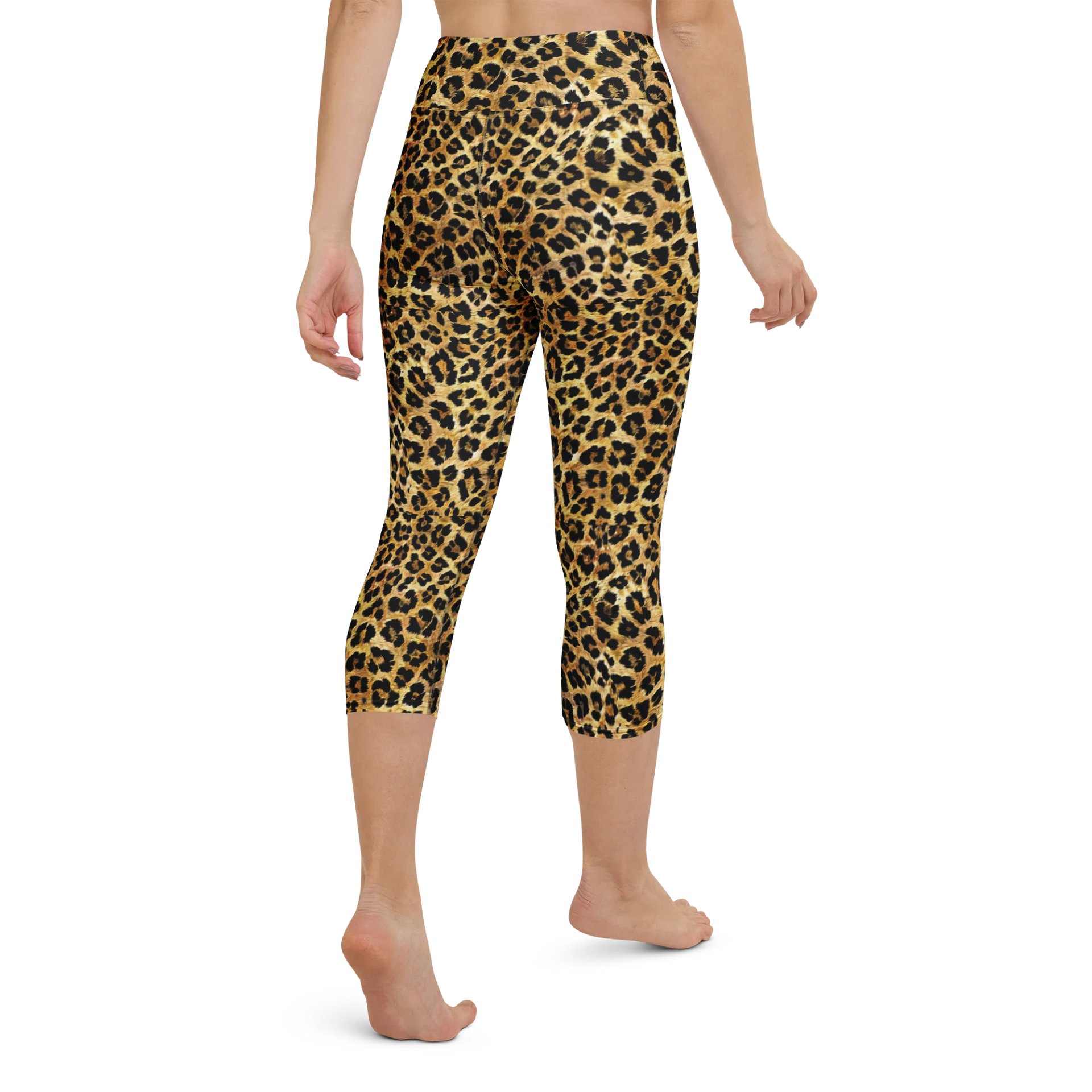 Savage Spots Leopard Print Capri Leggings product image (3)