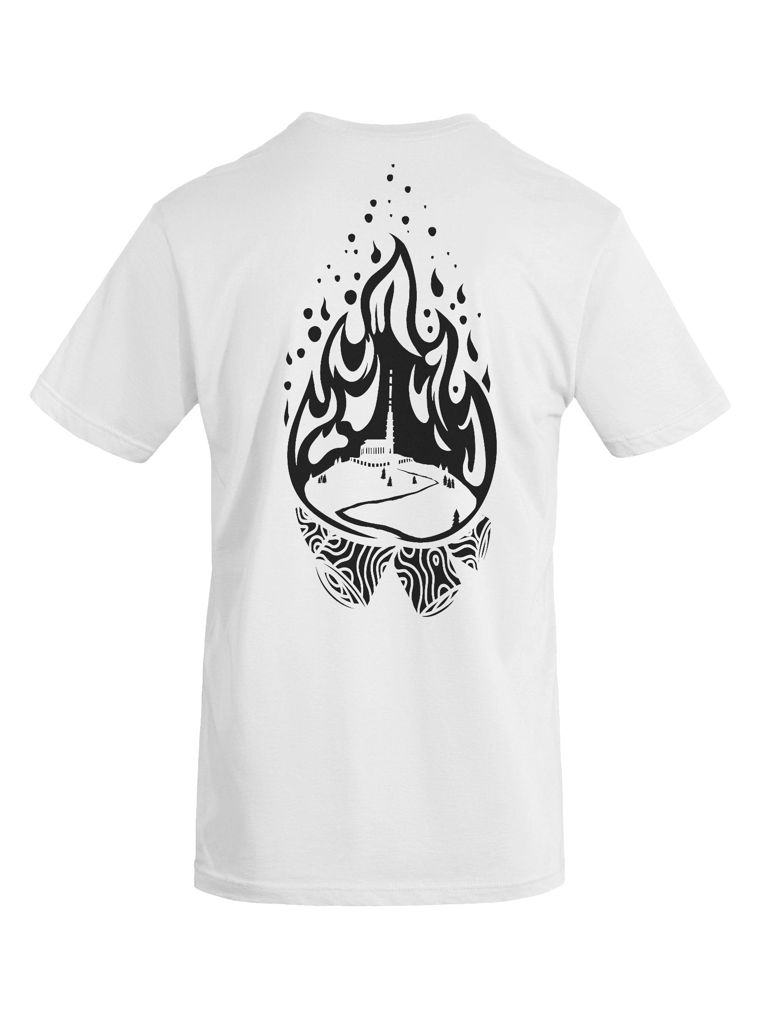 FIRESIDE II T-Shirt (White) product image (10)