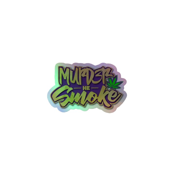 Murd3rHeSmoke Holographic sticker product image (1)