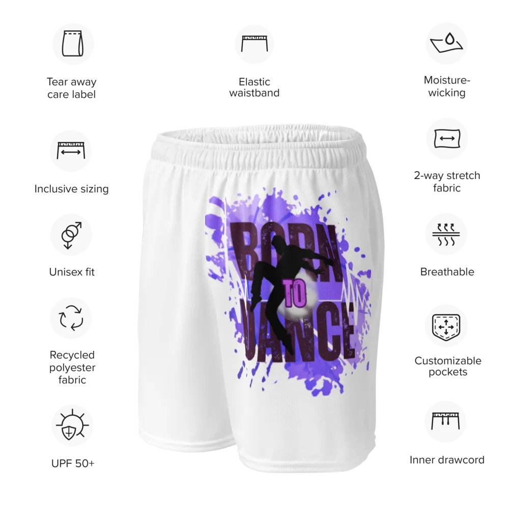 Expressive Born to Dance His Silhouette Mesh Shorts product image (11)