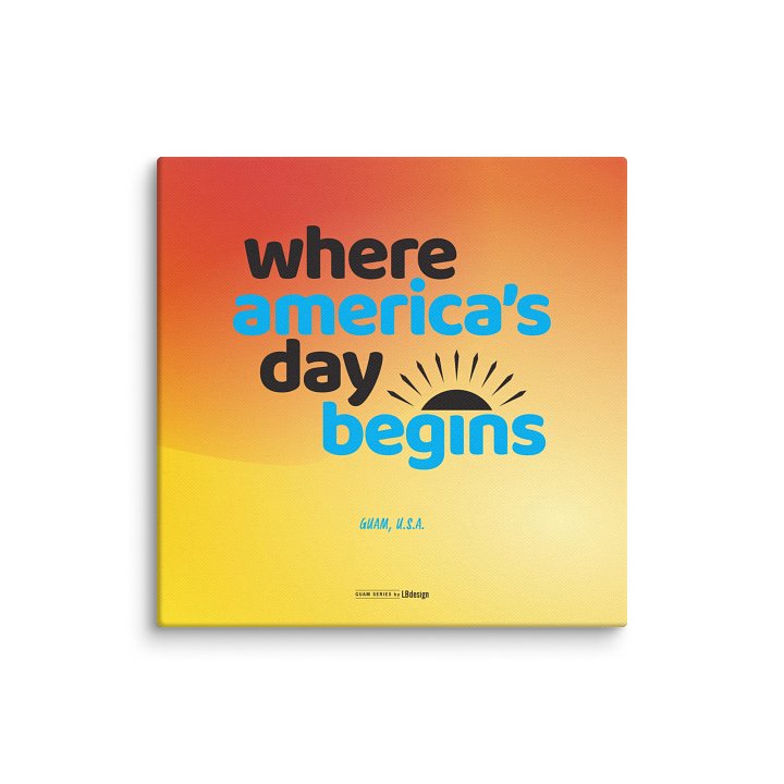 Where America's Day Begin Canvas Wall Decor product image (2)