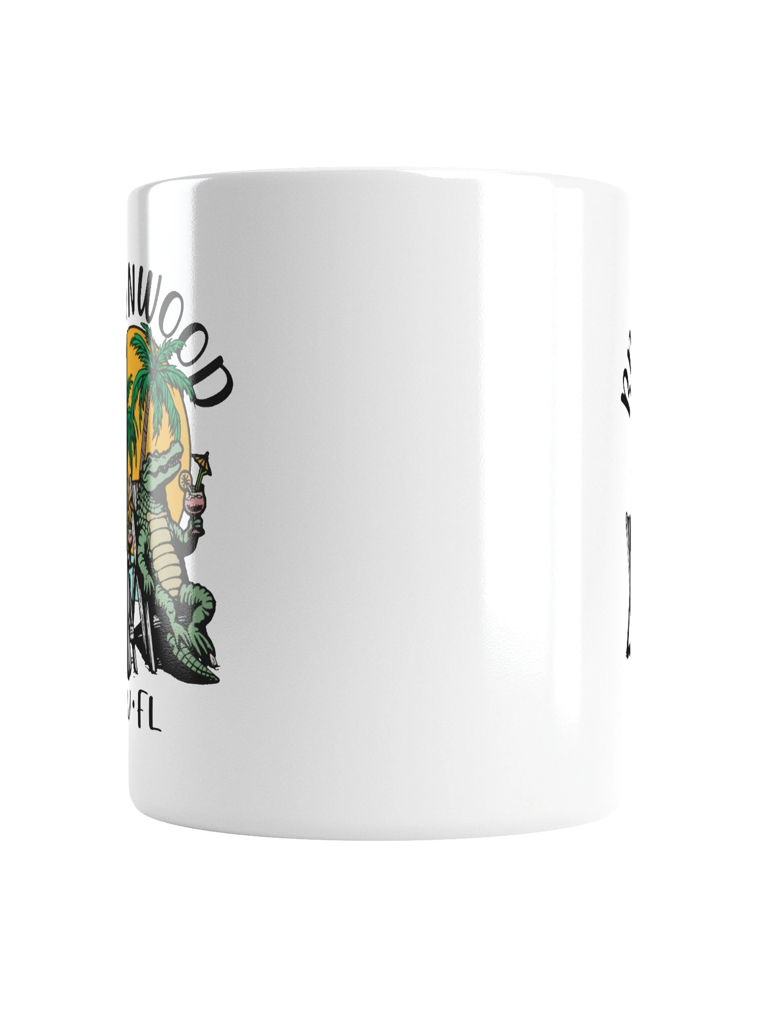 Brownwood TV Florida USA Fun Manatee Alligator Design Coffee Mug product image (6)