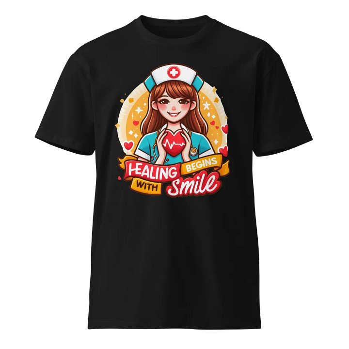 Smiling Nurse Heart T-Shirt product image (1)