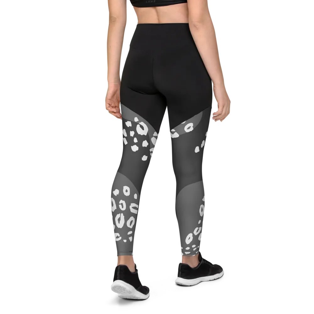 Grey Safari Chic Compression Leggings product image (7)