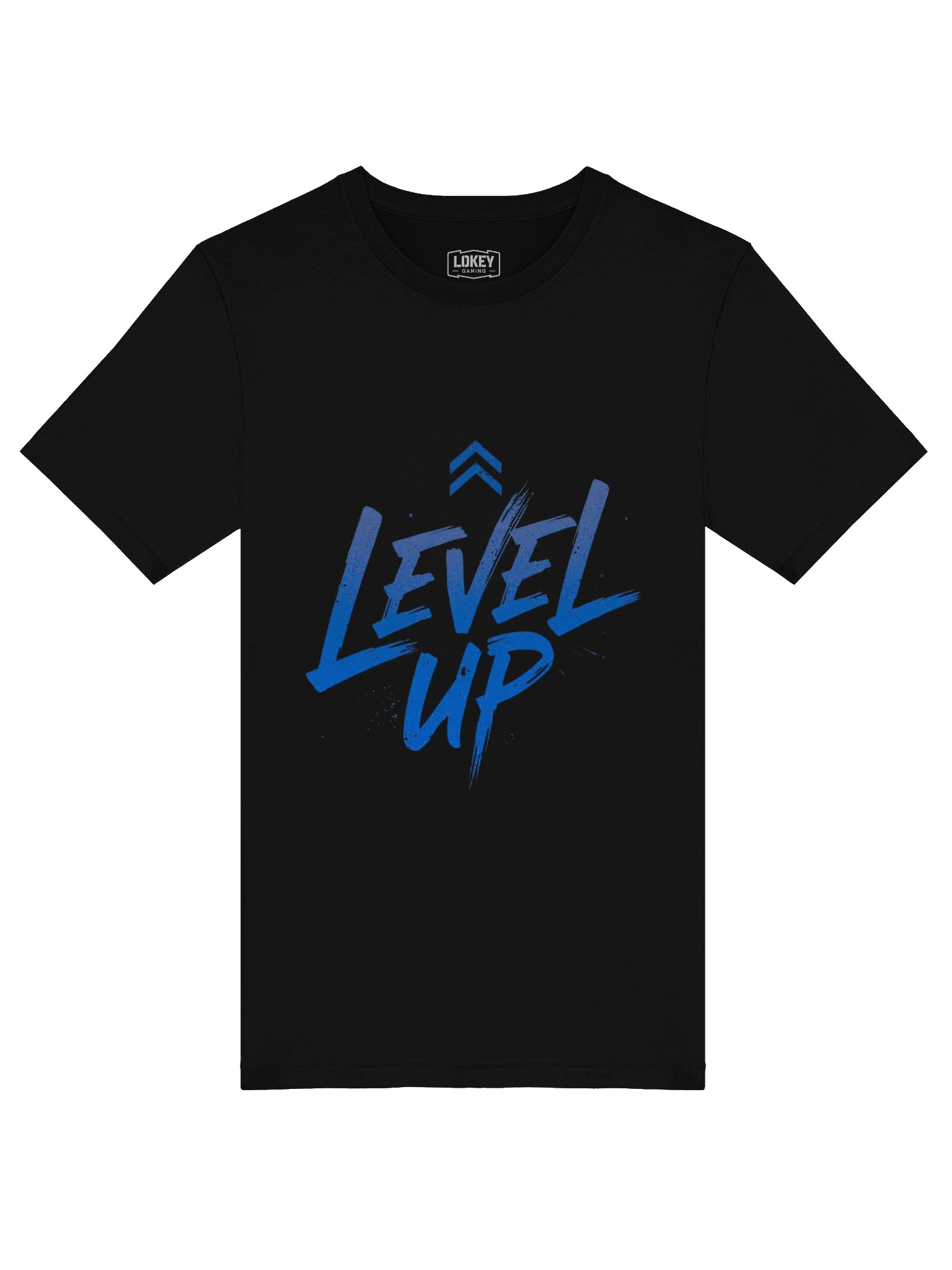 LoKeYb Blue Brushstroke Chevron Tee product image (33)