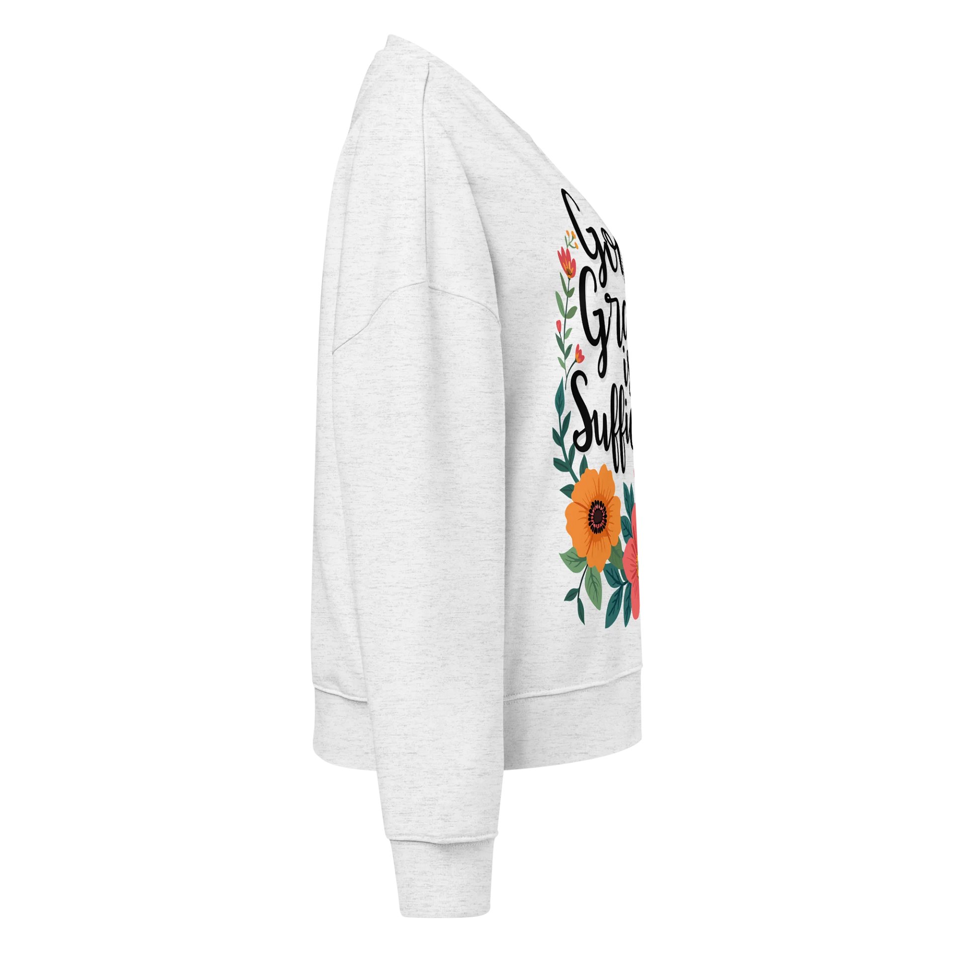 God's Grace Is Sufficient Women's Organic Crewneck Sweatshirt product image (4)