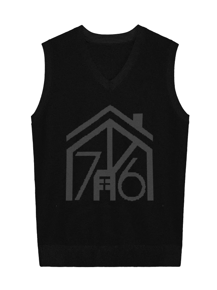 House 746 Luxury Knit Vest - Black product image (1)