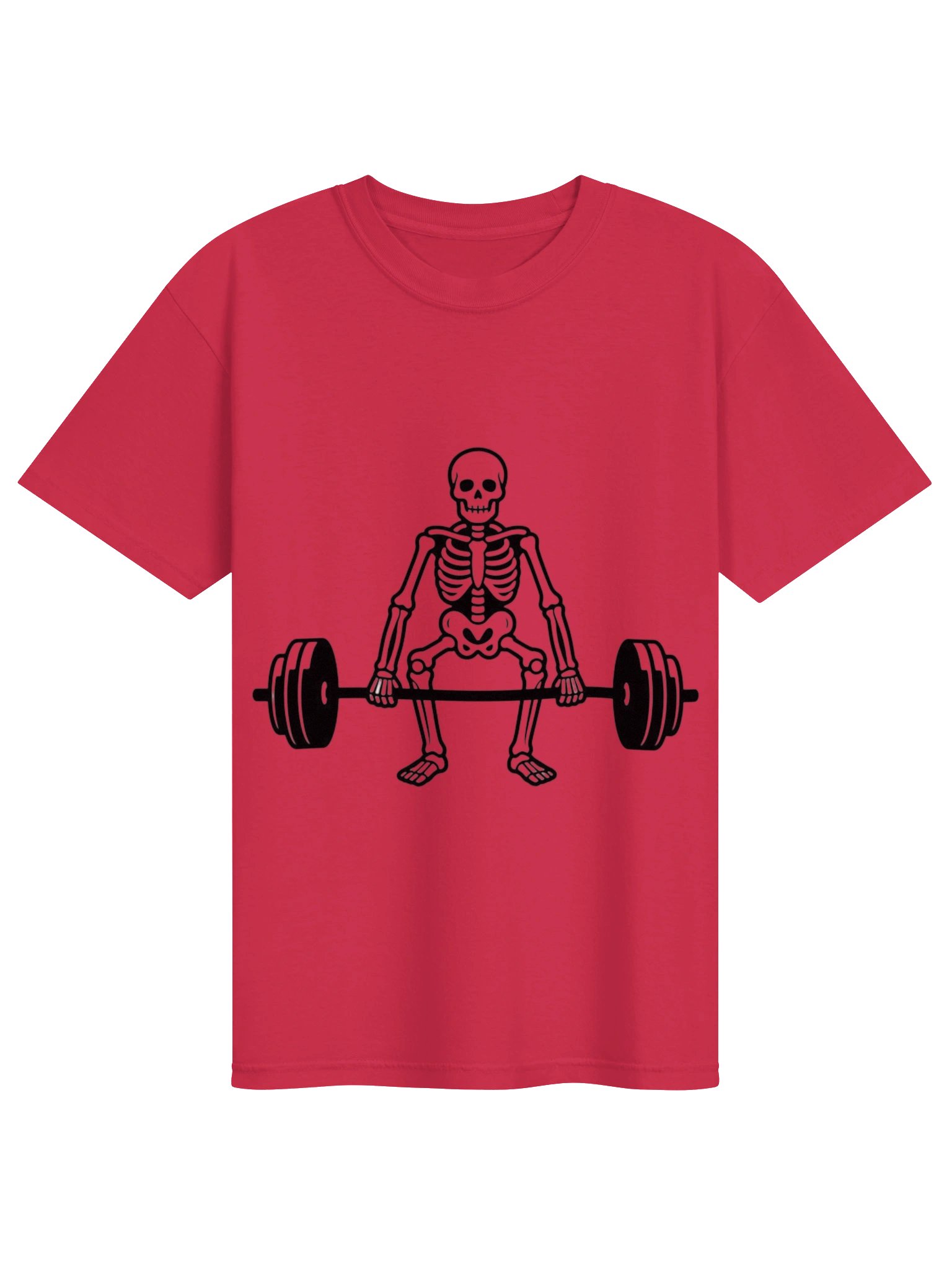 Skeleton Deadlift Tee | Funny Gym Shirt product image (1)