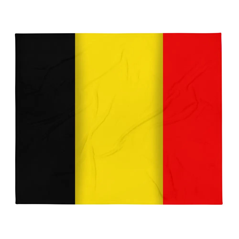 Black Yellow Red Flag Colored Throw Blanket product image (2)