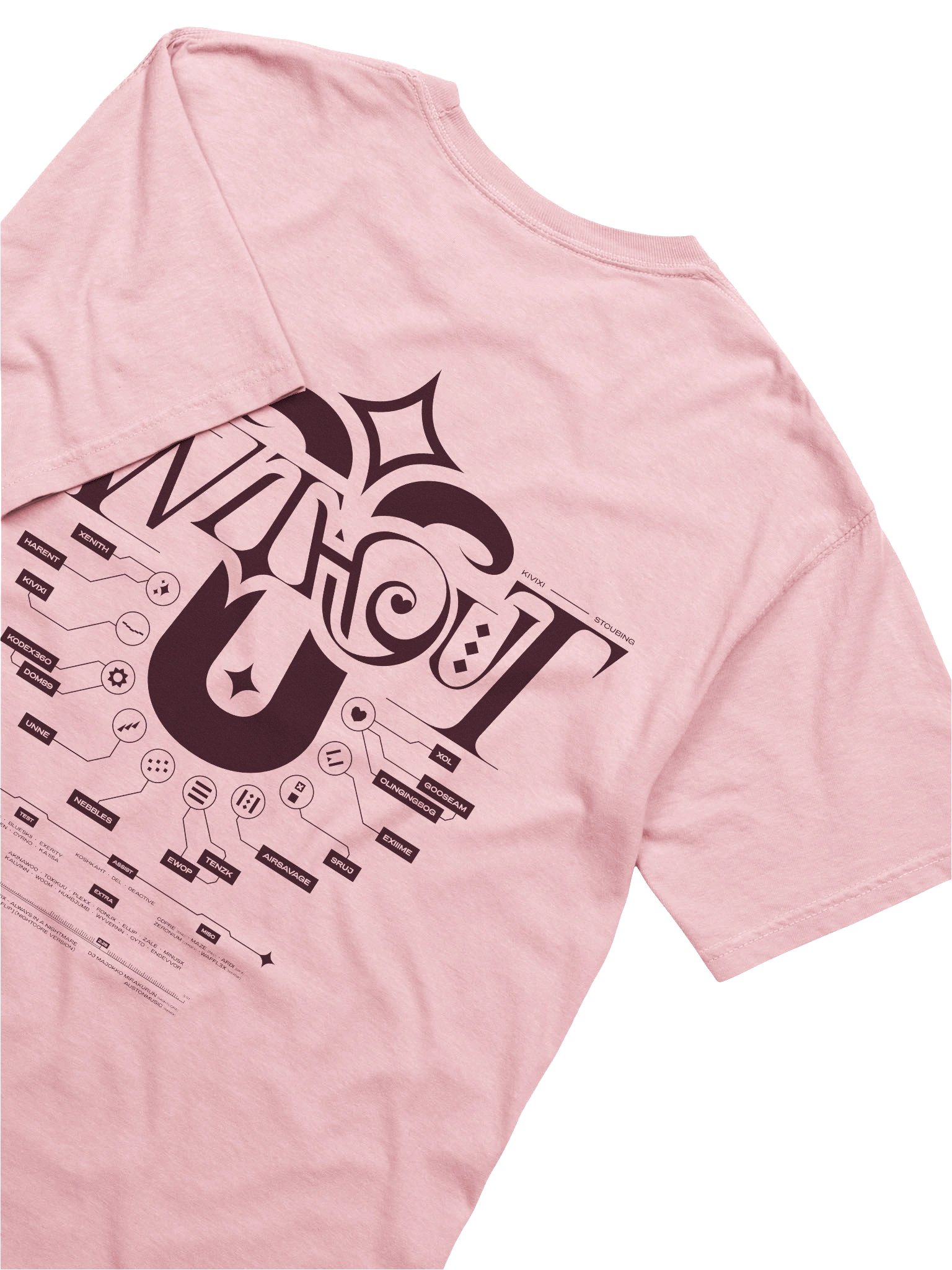 W/O U Maroon/Pink Shirt product image (6)