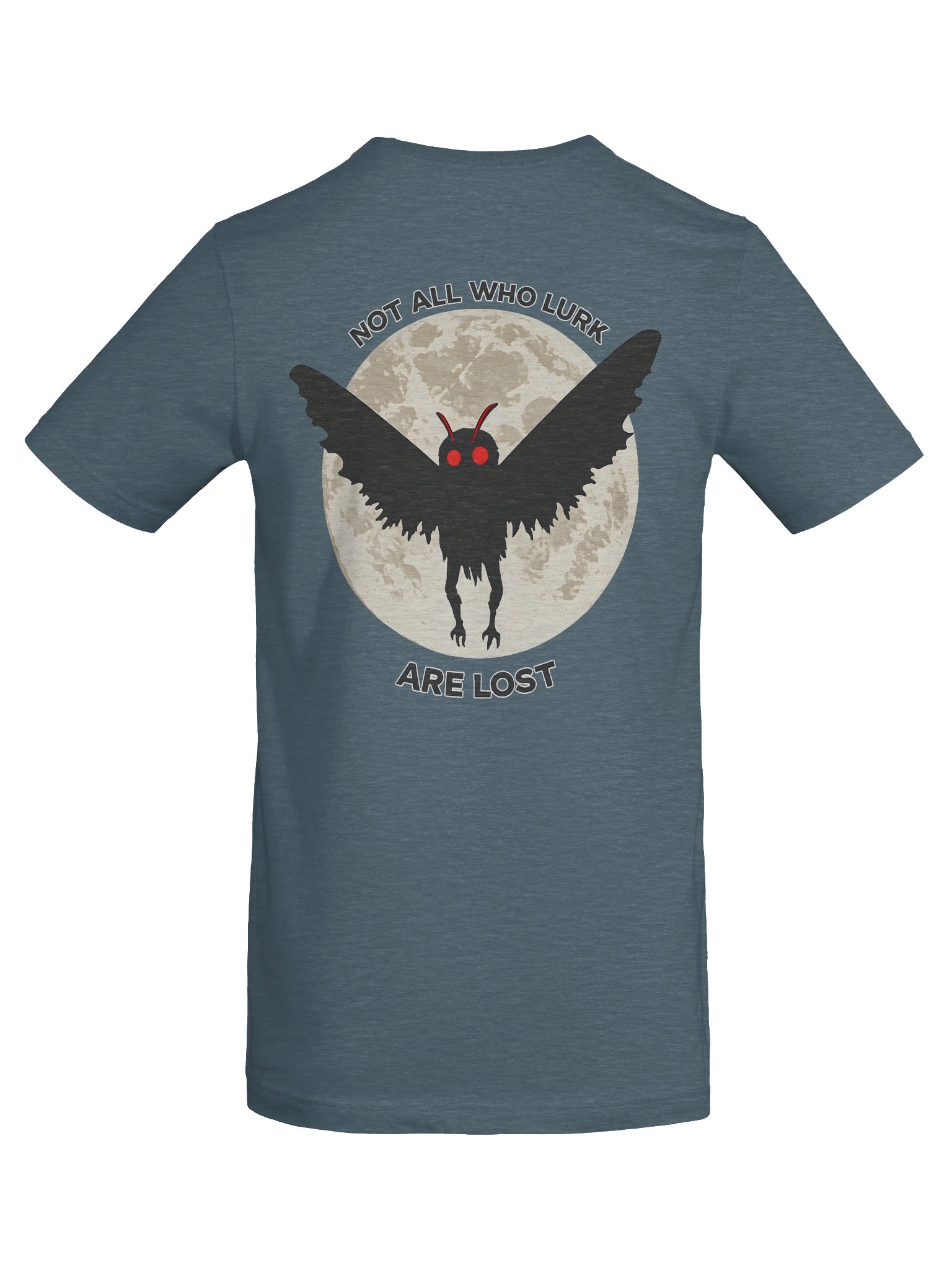 MOTHMAN LURKER W/ FRONT LOGO SUPER SOFT T-SHIRT (HEATHERED COLORS PT.1) product image (8)