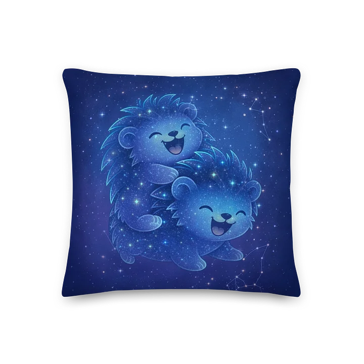 Zodiac hedgie Gemini pillow product image (1)