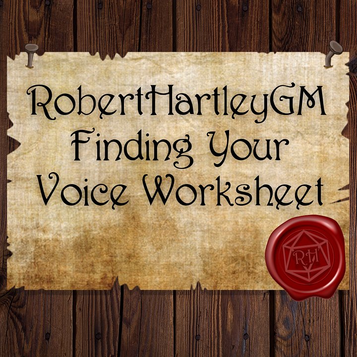 RHGM 'Finding Your Voice' Worksheet product image (1)