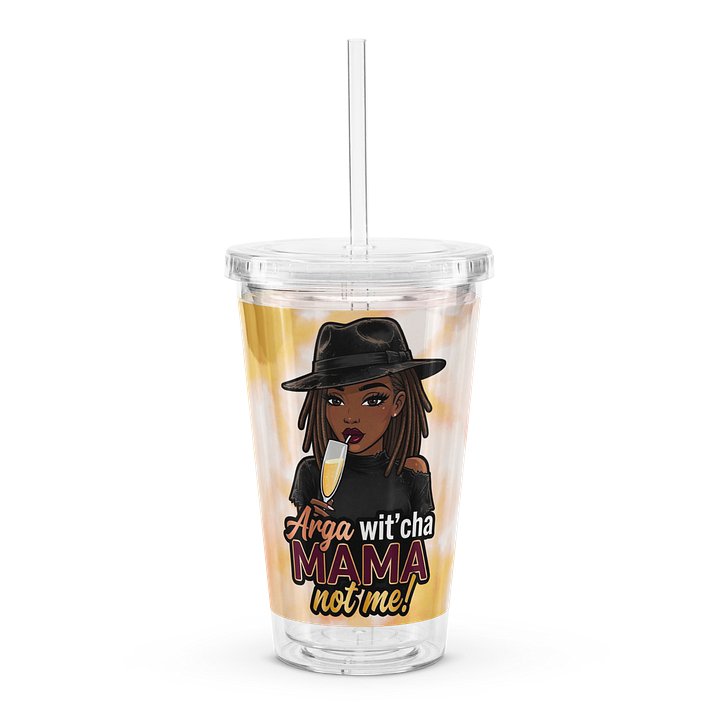 Arga Wit’cha Mama Clear Tumbler 👀✨ product image (1)