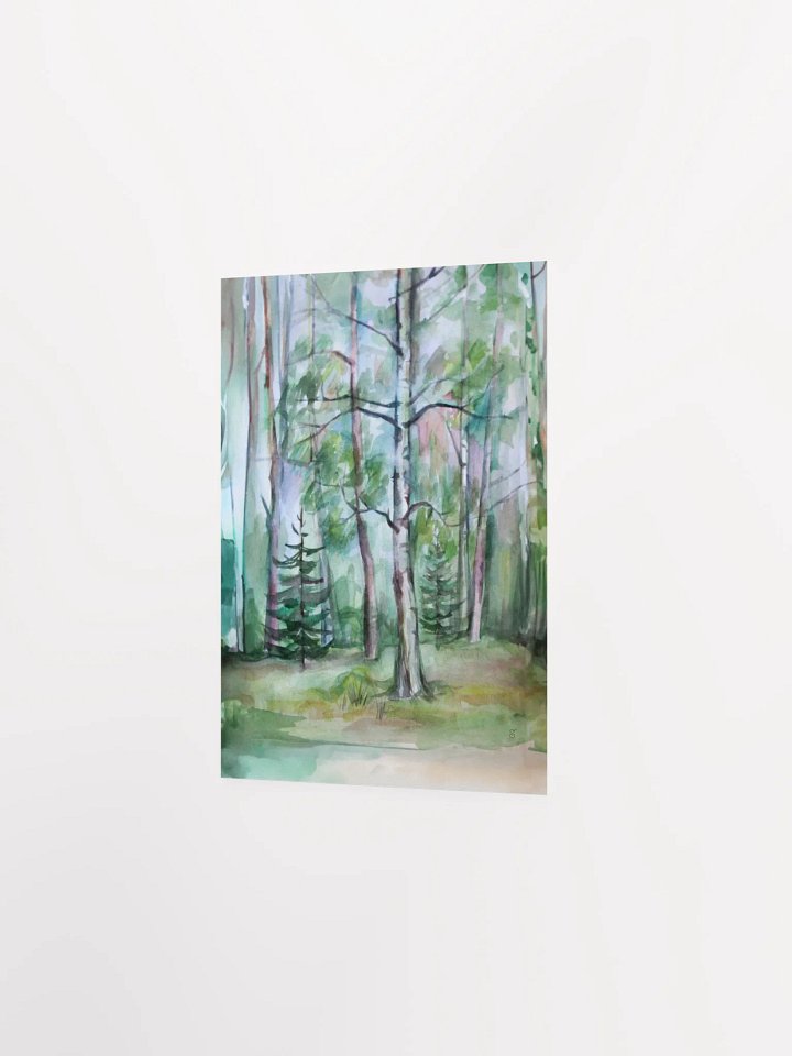 Enchanted Forest Watercolor Poster. -Dacha Lawn product image (3)