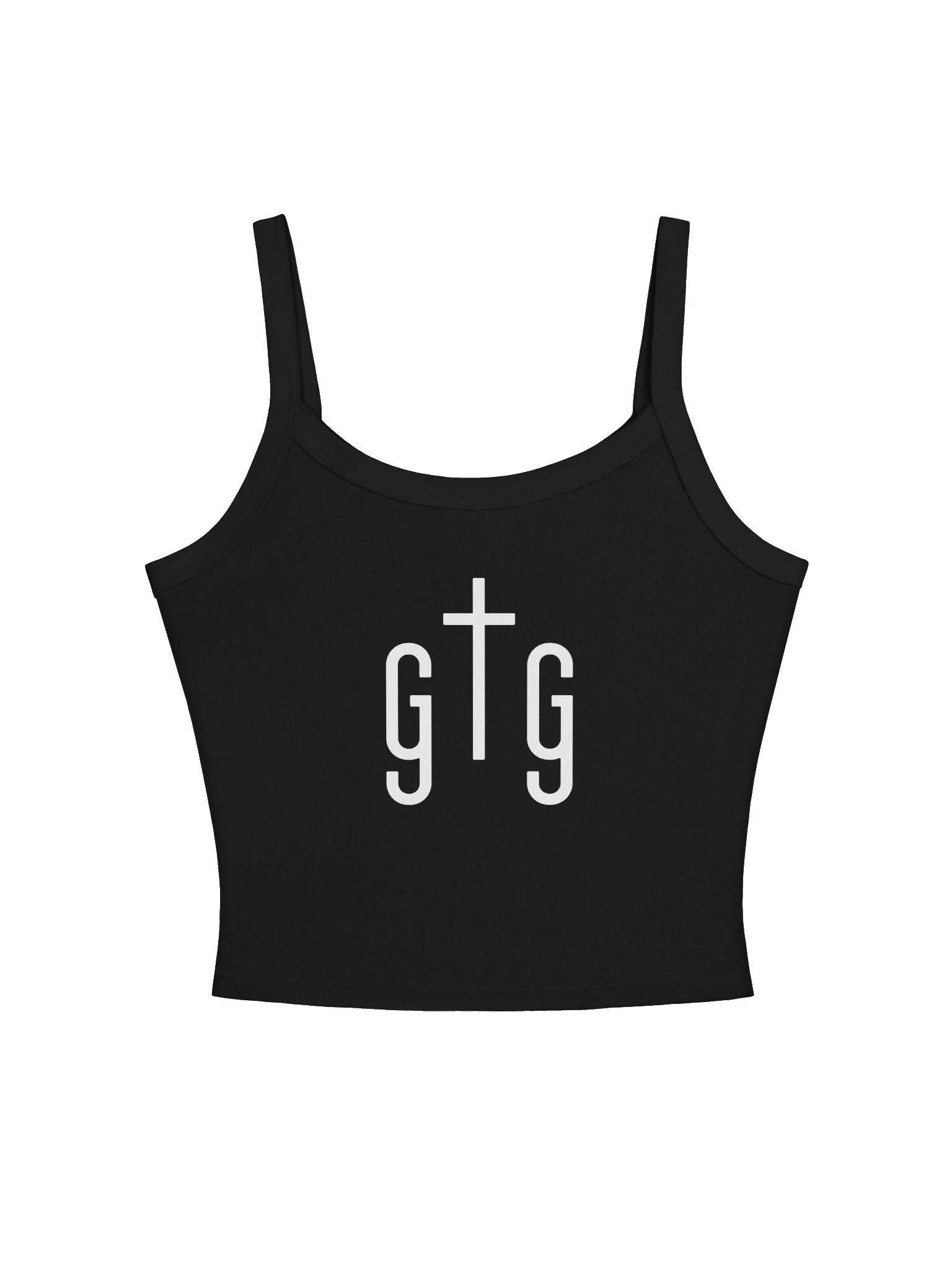 God Is The Greatest Women's Ribbed Crop Tank – GTG Cross Edition product image (1)