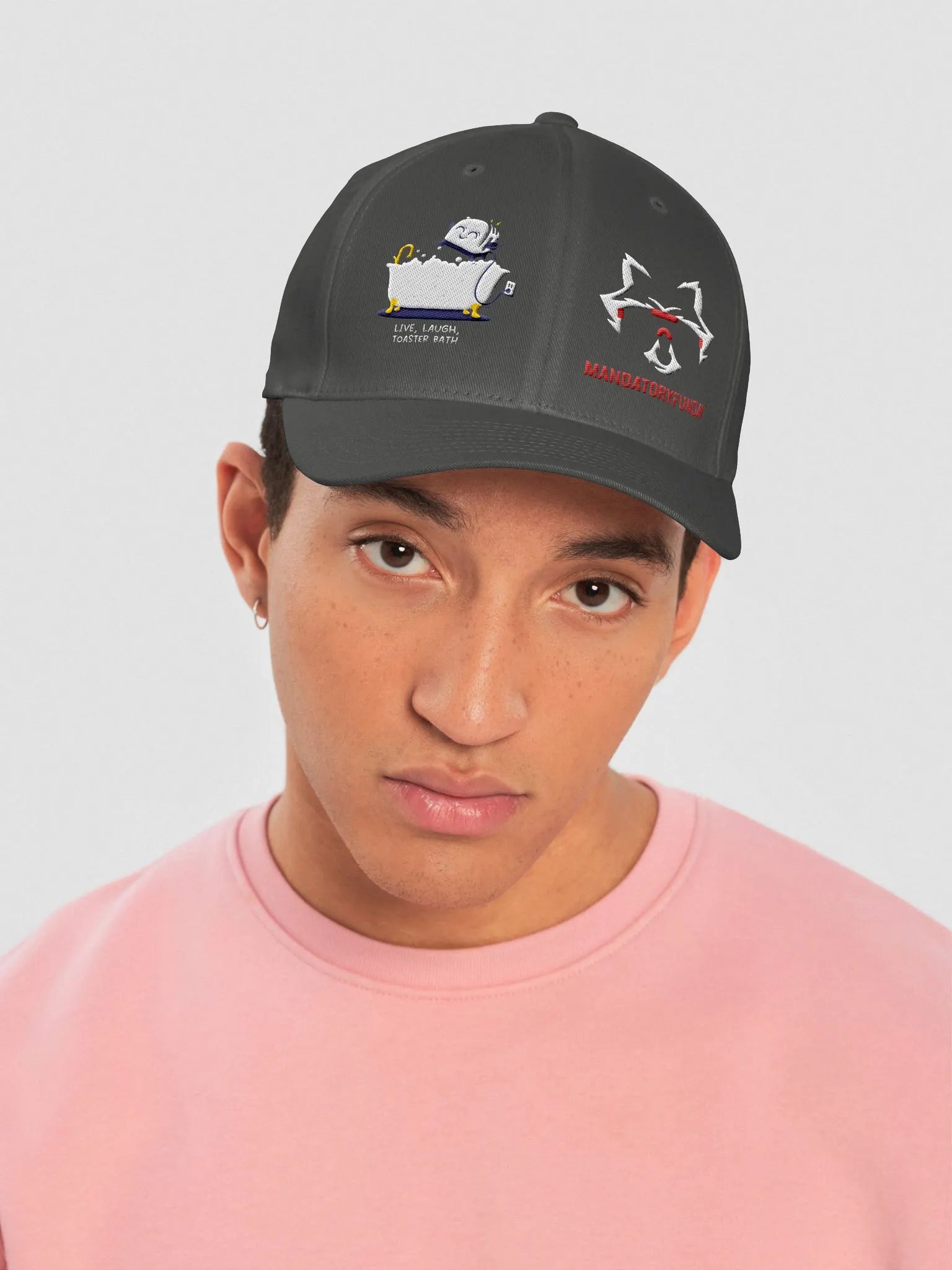 Live Laugh Toaster Bath Flexfit Hat product image (5)