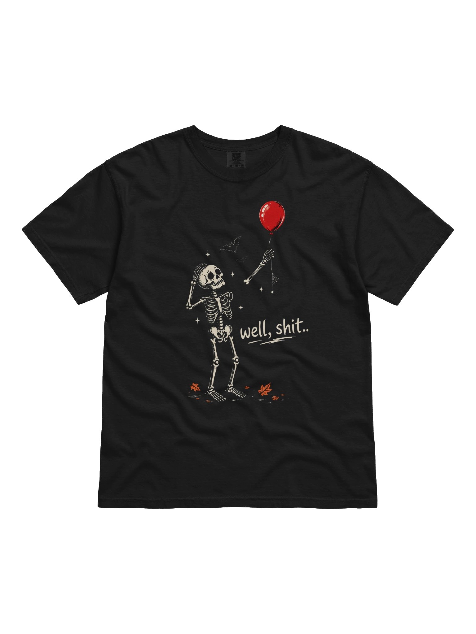 Skeleton Balloon Halloween Shirt — Funny "Well, Sh!t" Graphic Tee product image (58)