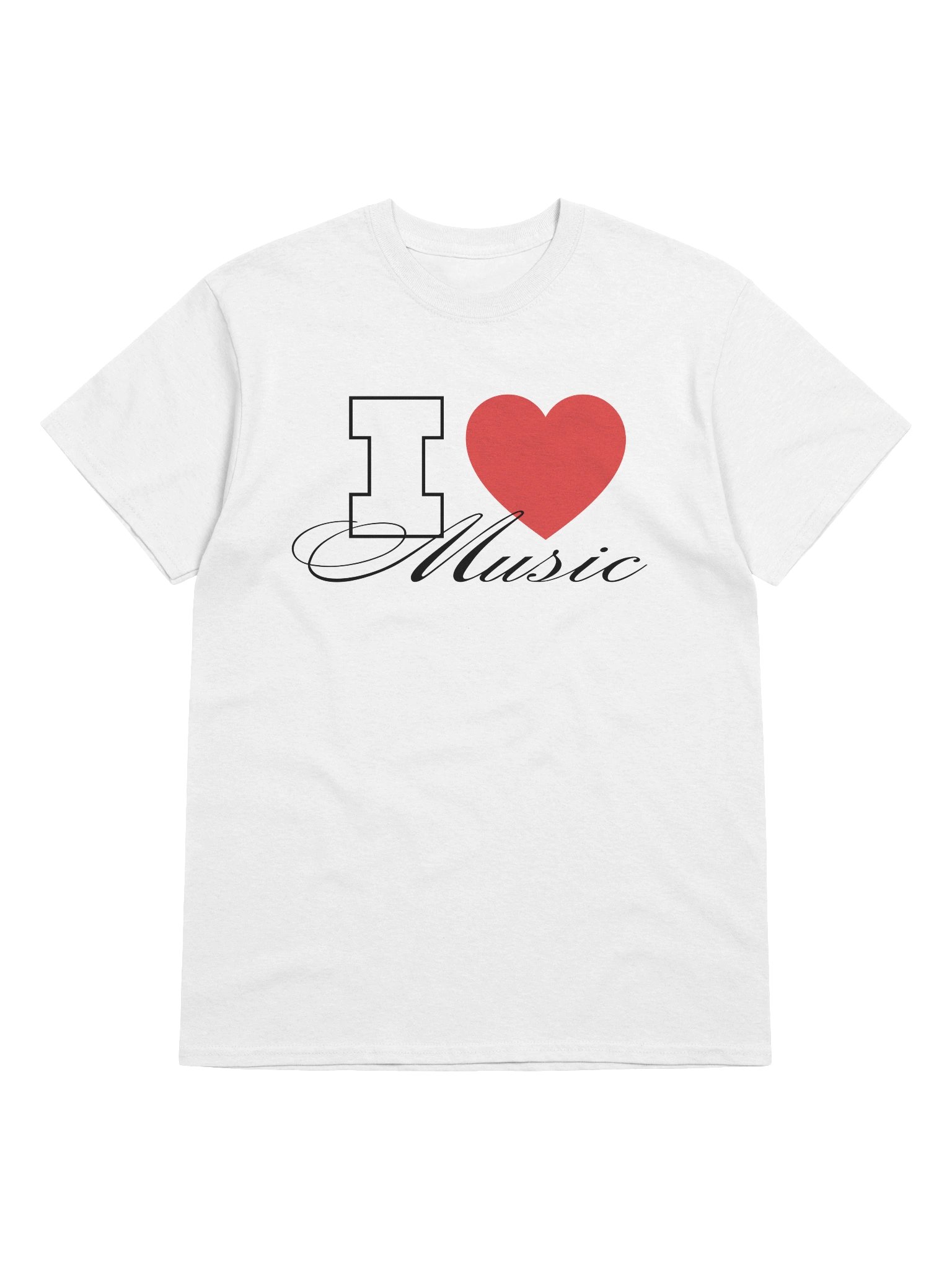 i love music tshirt (white) product image (5)