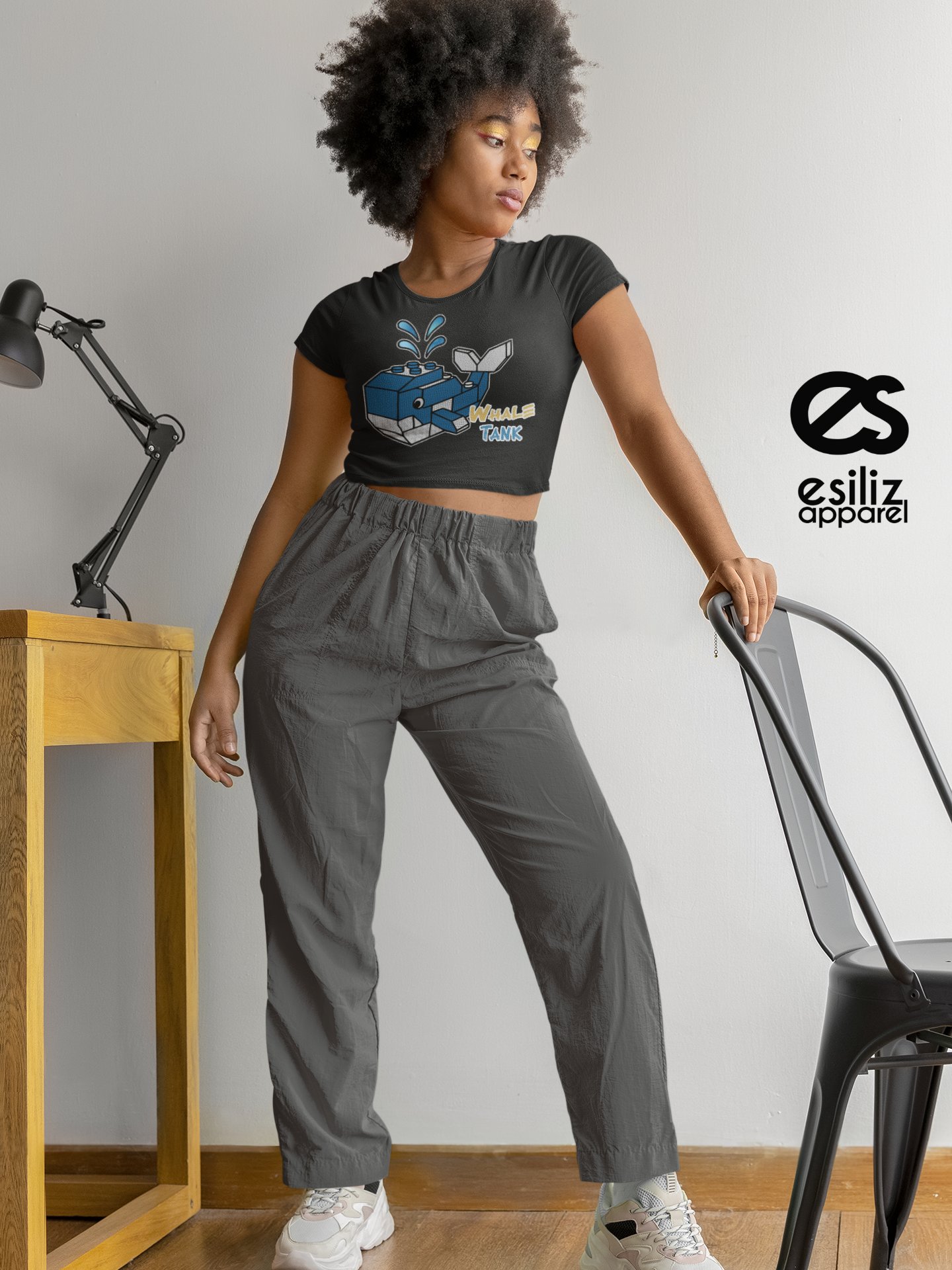 esiliz WHALE Tank Women's Crop Top product image (2)