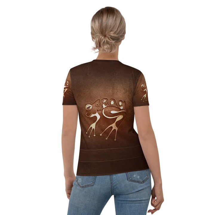 Frog typography t shirt product image (2)
