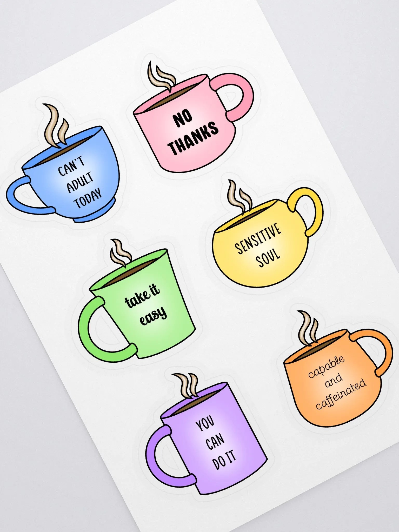 Cozy Cups Sticker Sheet product image (1)