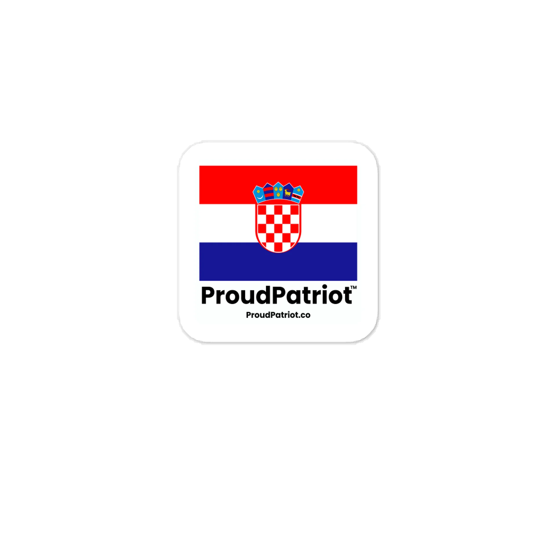 Croatia Flag Vinyl Sticker product image (1)