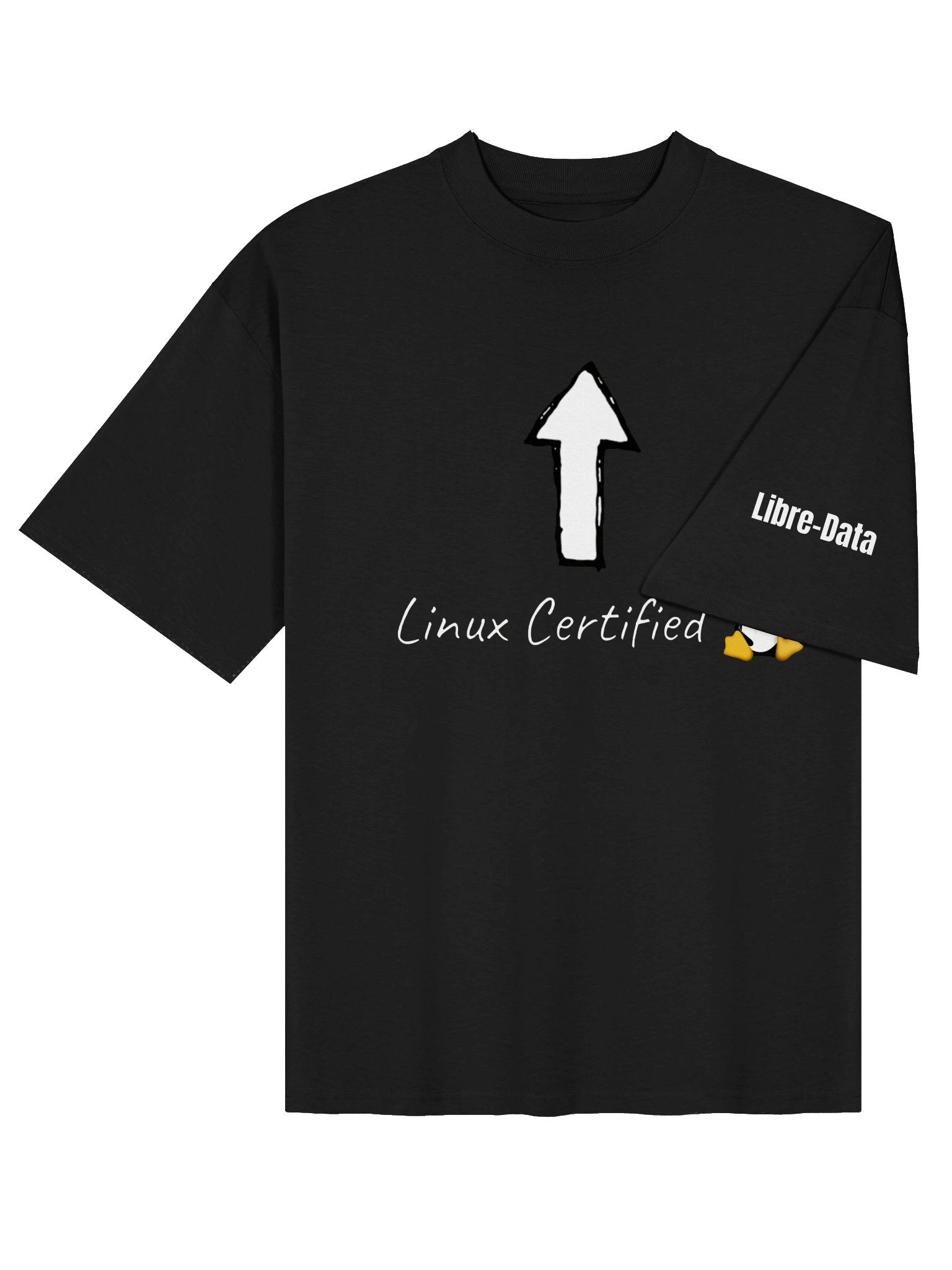 Linux Certified Oversized T-Shirt product image (4)