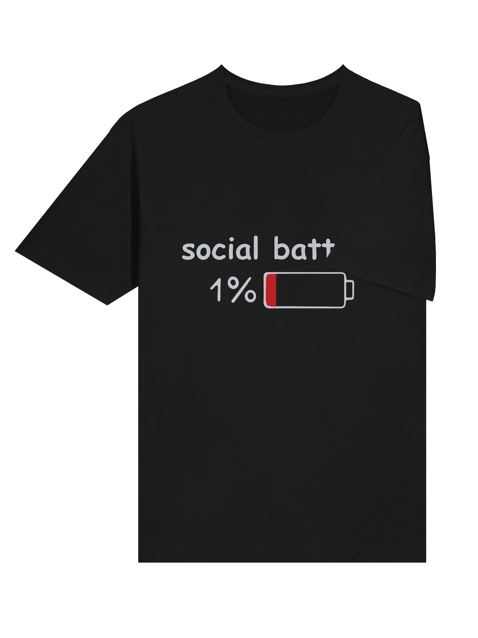 Social Battery 1% Unisex T-Shirt product image (6)