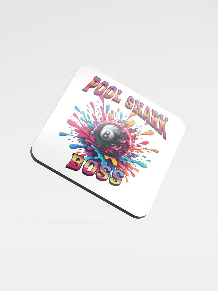 Pool Shark Boss Splashy Eight-Ball Cork Coaster product image (2)