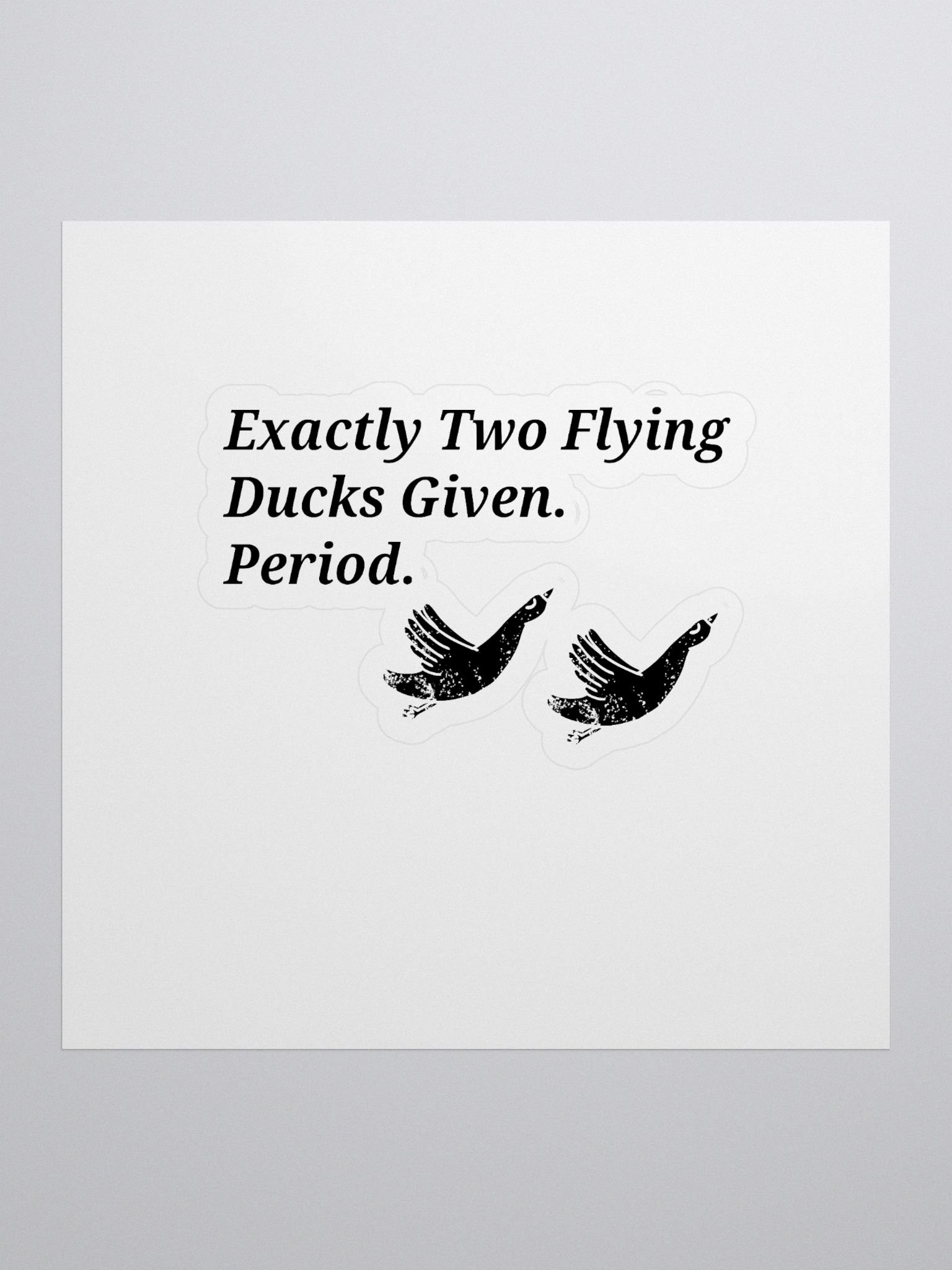 Exactly Two Flying Ducks Given product image (1)