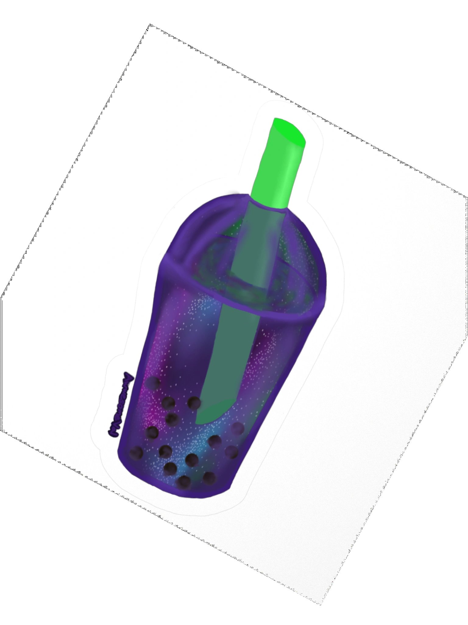 Galaxy Boba Sticker product image (2)