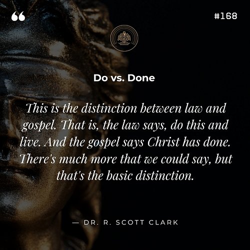 NEXT 𝘰𝑛 AGR: Do vs. Done: The Law/Gospel Distinction with Dr. R. Scott Clark
Youtube: https://youtu.be/kFYgUU7lVb8
Spotify: h...