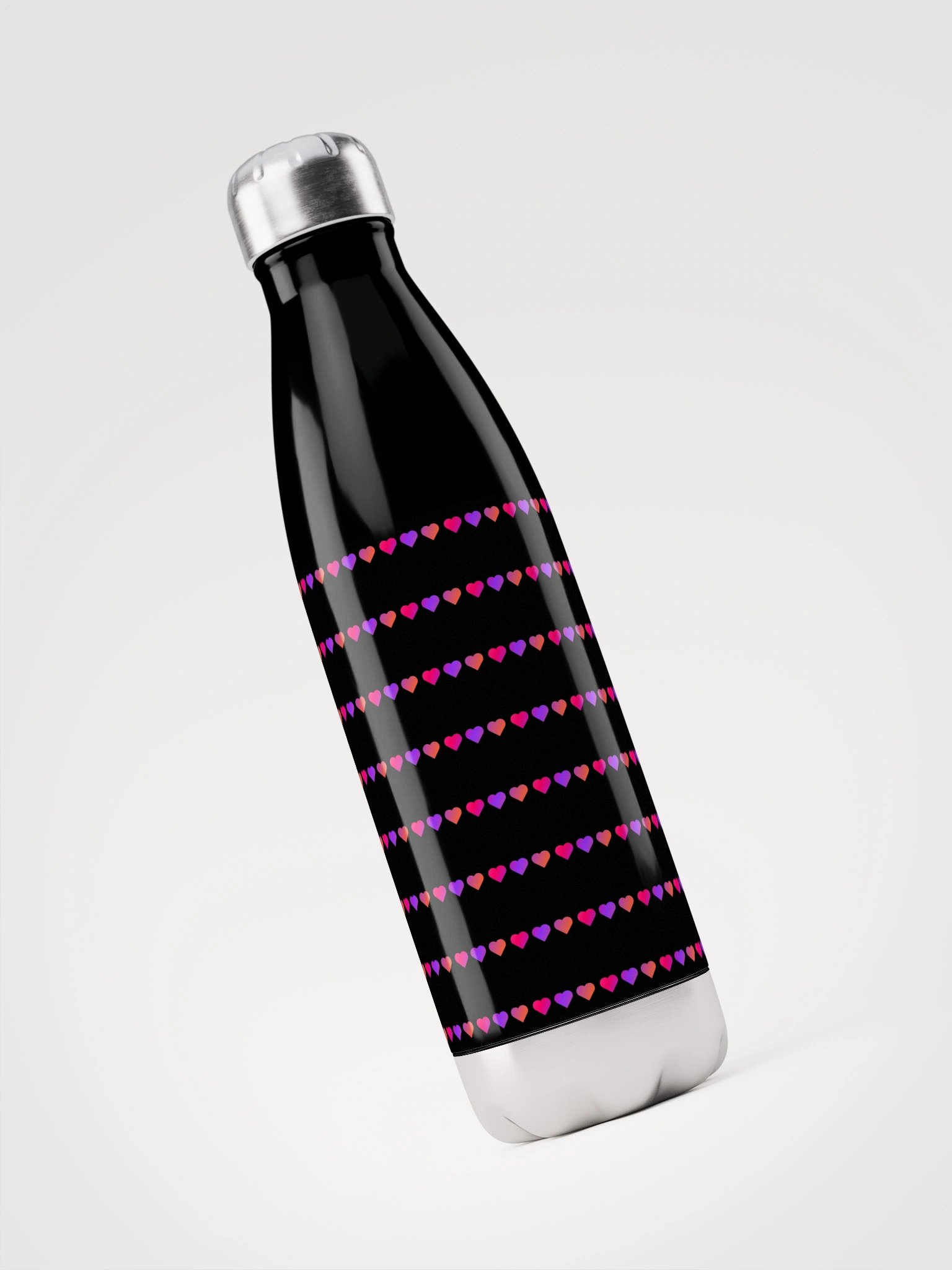 Neon Hearts Insulated Water Bottle product image (1)