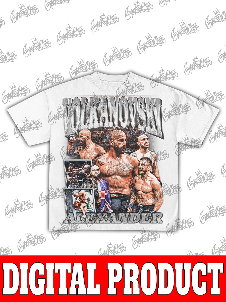 Alexander "The Great" Volkanovski UFC Featherweight Champion Vintage MMA Bootleg Graphic product image (2)