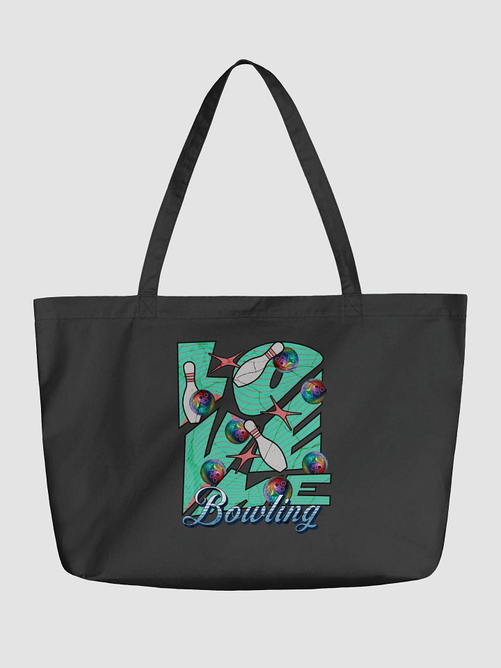 Love Me Bowling Retro Tote Bag product image (2)