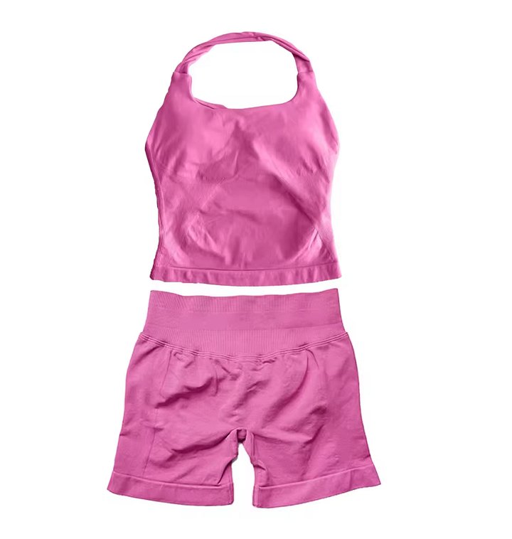 Blossom 🌸 Two Piece Summer Peach Halter Top Set Guaranteed 🍑 product image (1)